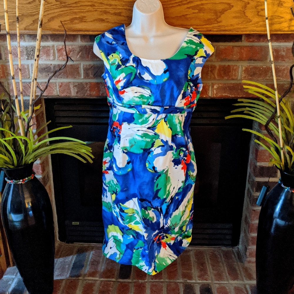 Jones New York multi-colored dress women's 8
